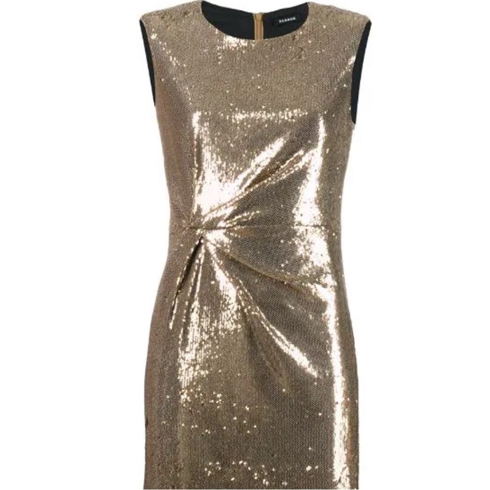 P.A.R.O.S.H. GOLD MINI DRESS SIZE XS $553 MSRP